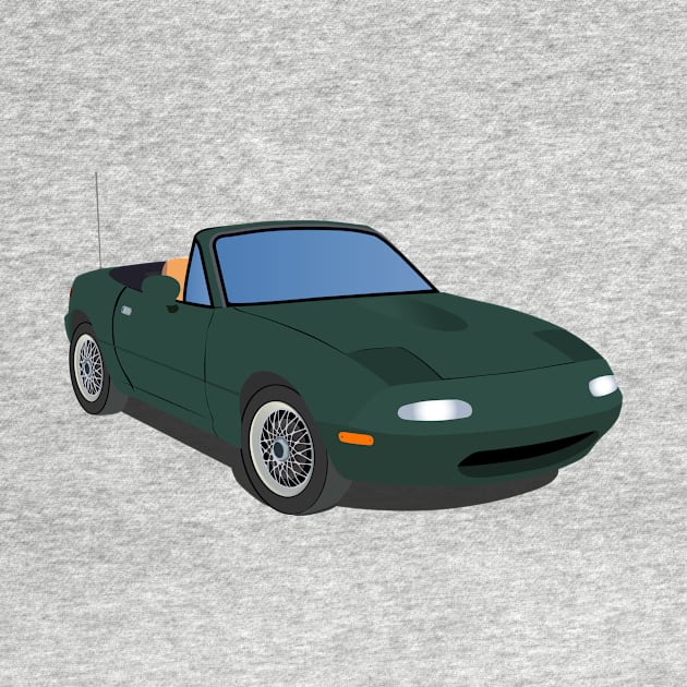 Green Miata by Al the Owl